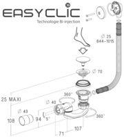 VIDAGE EASYCLIC COMMANDE PIED 1MAVEC D4043 - 0203560