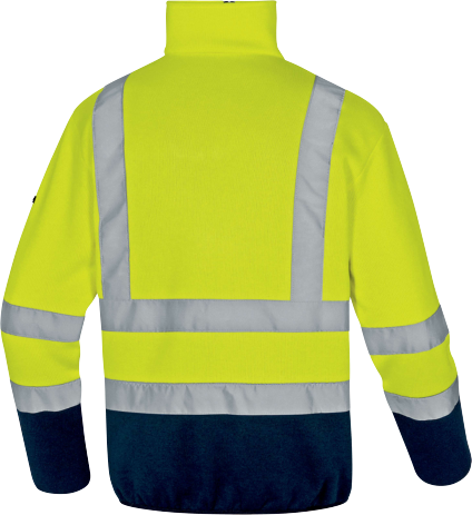 Pull MARMOT - Haute visibilité - Polaire - Jaune Fluo /Bleu Marine - T.M