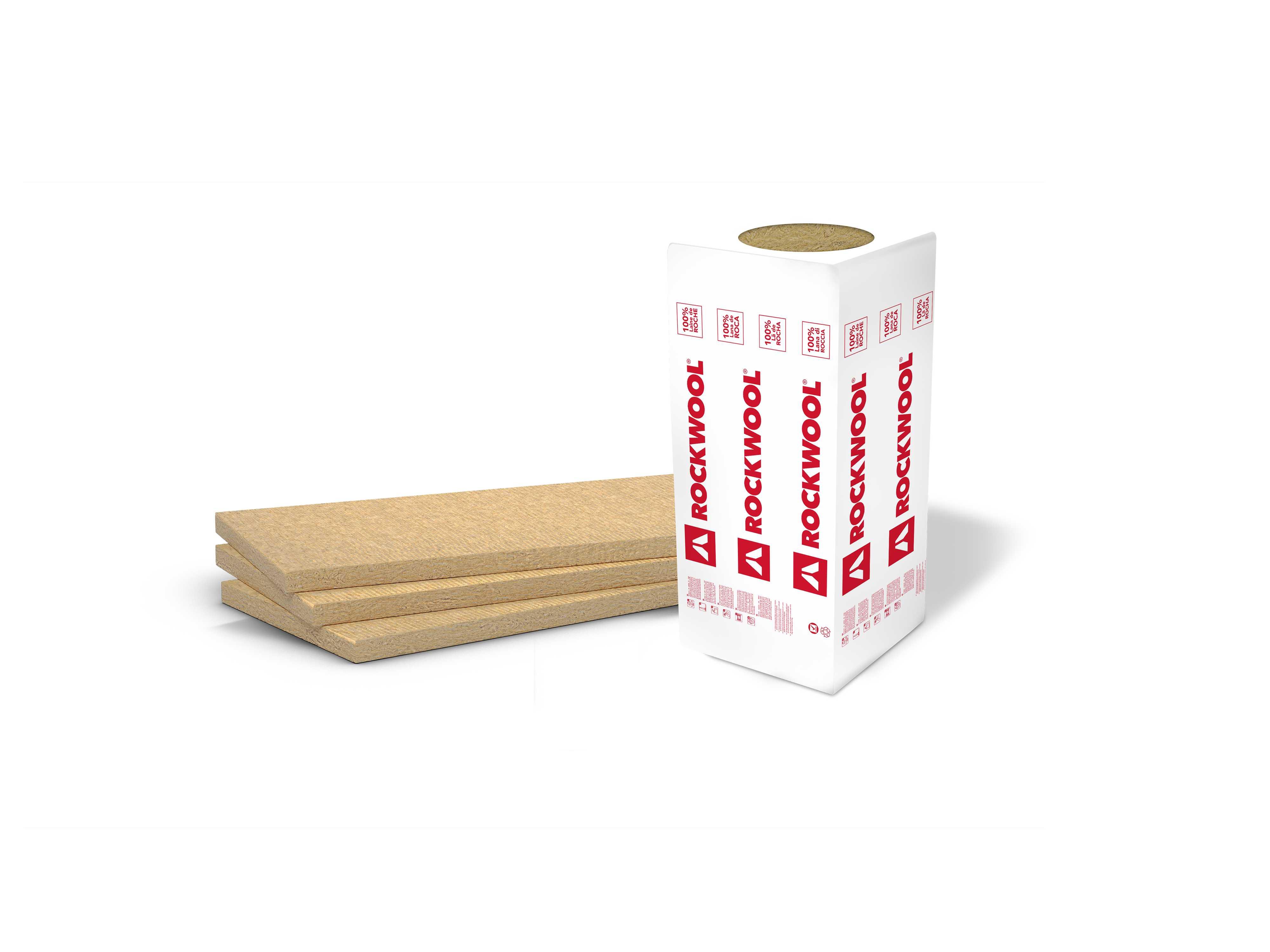 Panneau isolant en laine de roche ALPHAROCK L 1350 x l 600 x ep 50 mm R 1.45