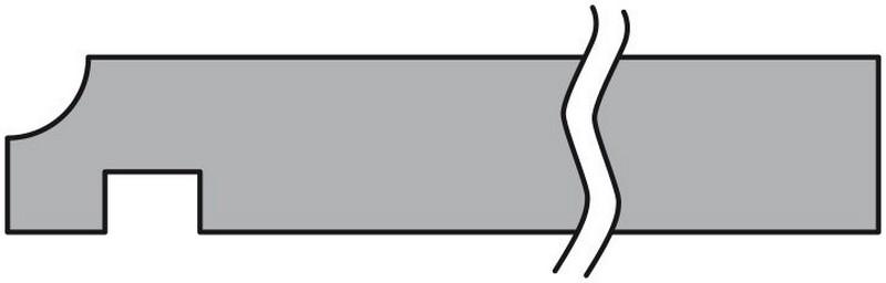 Planche de Rive Sapin pour toiture - Profil 1 congé rainuré - 20x220mm L.4,50m