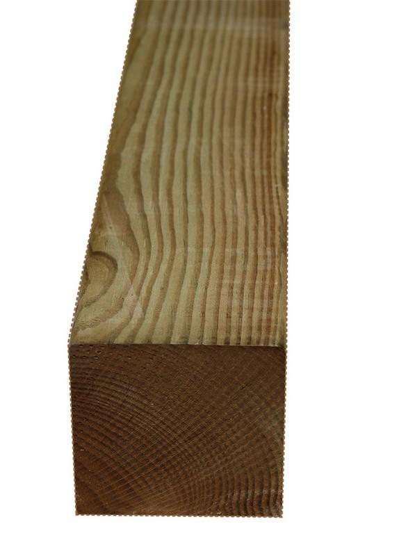 Poteau carré en Pin Nord 4 FL cl4 en 70x70 mm - 2,40m