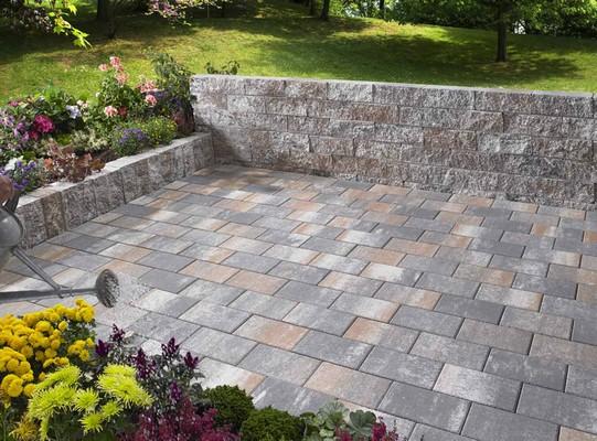 Pavé Série K korten béton lisse nuancé 40/20/6