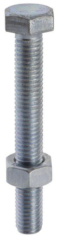 BOULON METAUX TÊTE HEXAGONALE 10X70 ACIER ZINGUÉ BARQUETTE X14