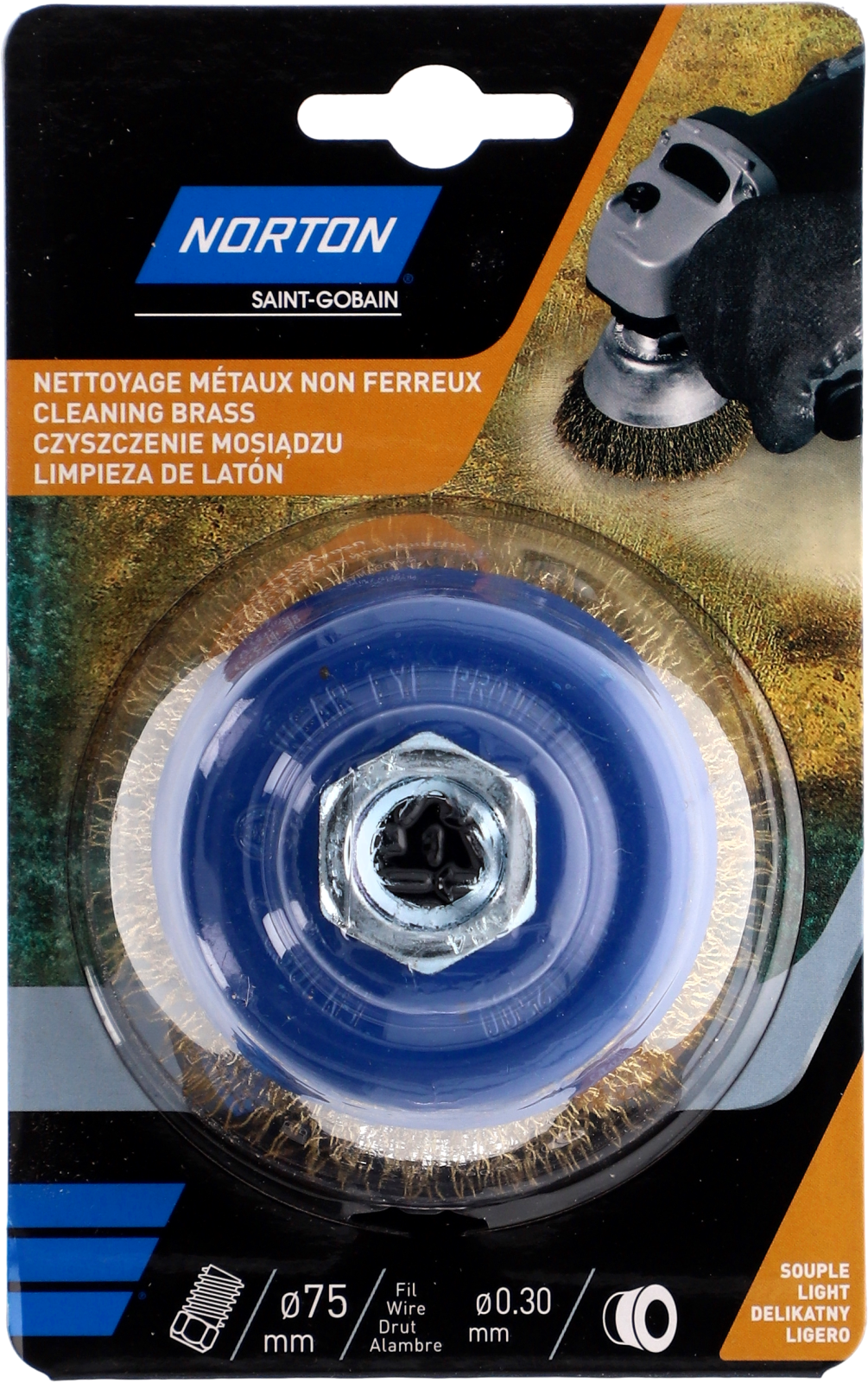 Brosse meuleuse Coupe Ondulé Laiton 75