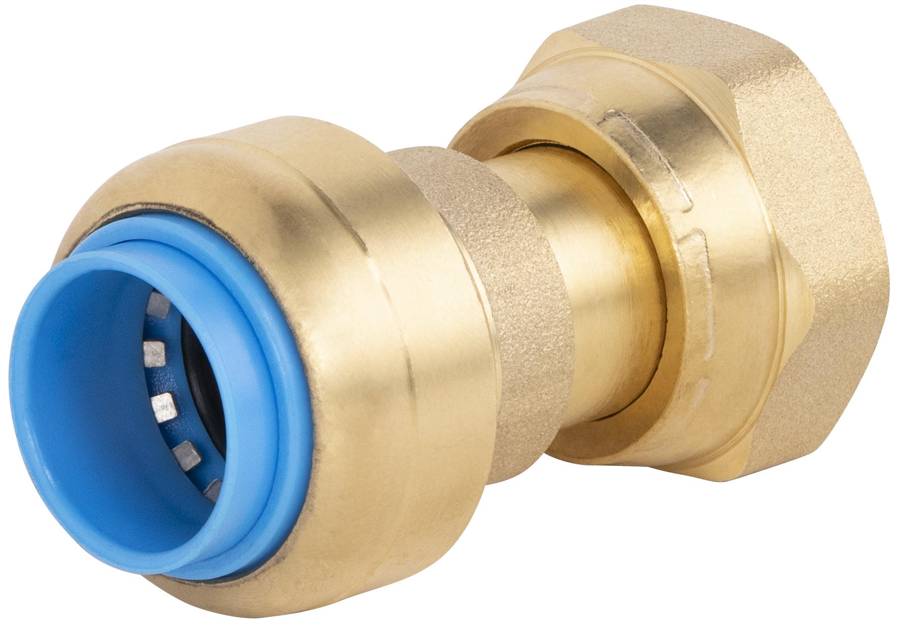 RACCORD DROIT F ECROU L. 3/4-Ø20 TOUTPUSH