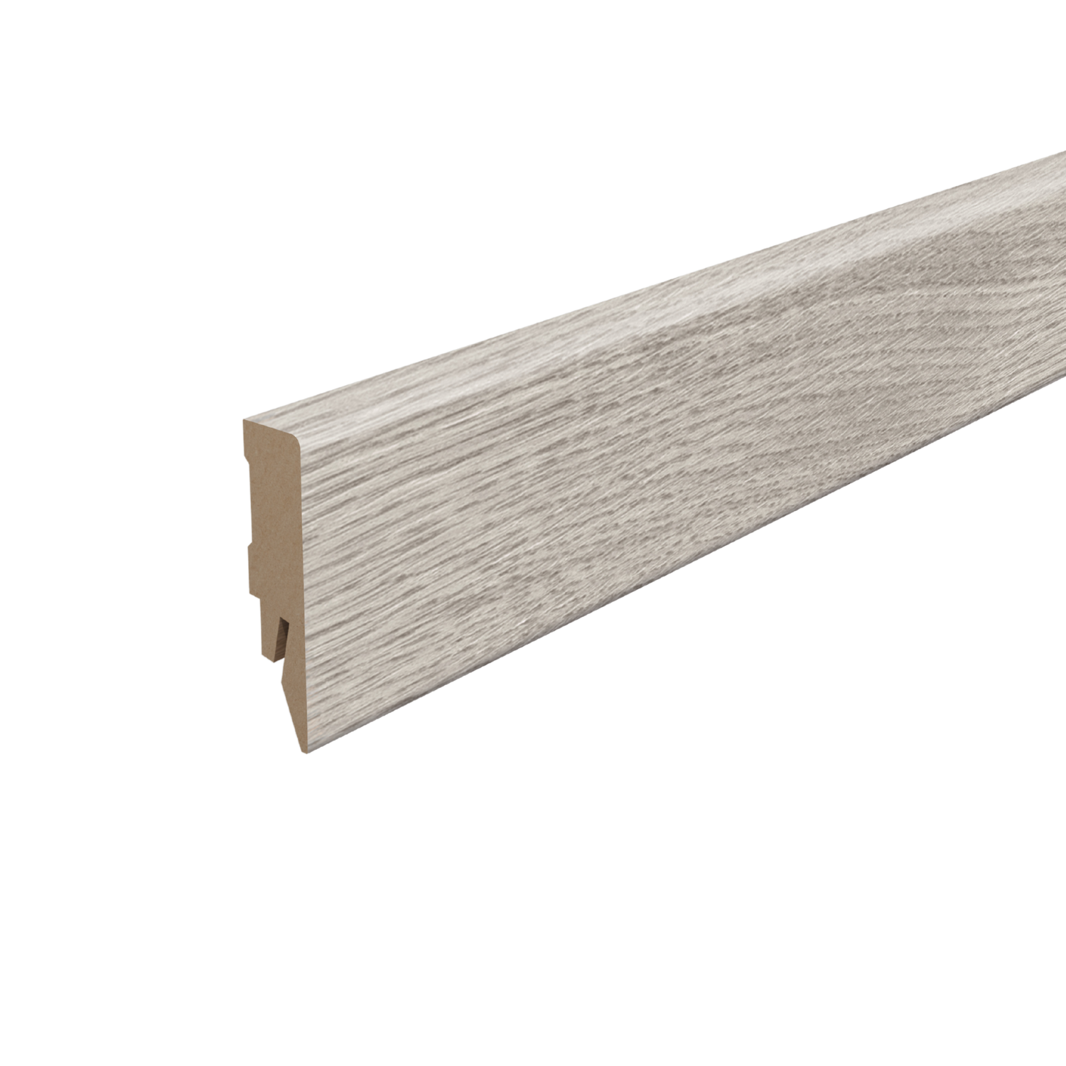 Plinthe pour stratifié Proside H58 x 14x 2400MM - L656 H2081 Gris médium Verdun