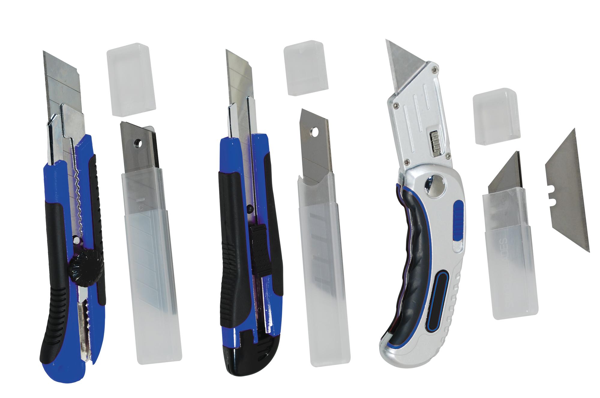 Pack de 2 Cutters 18 et 25MM + 1 Couteau mutli usages + Lames