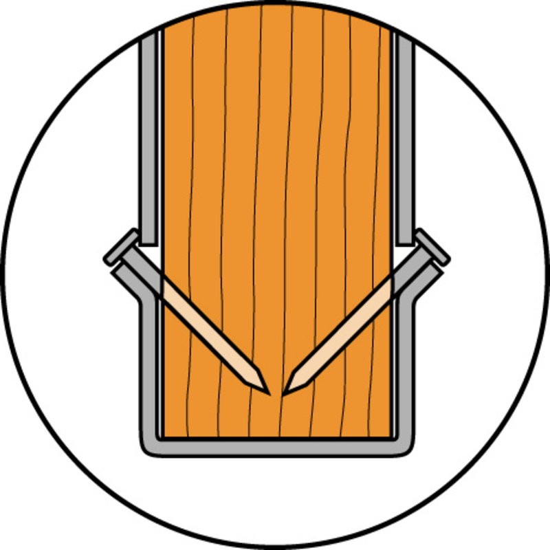 Pointe crantée CNA 4.0 x 35MM - Boite de 250 pièces