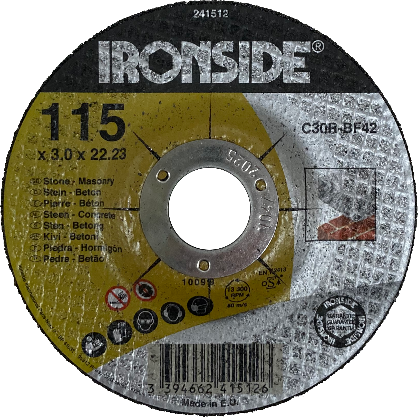 Disque de tronçonnage matériaux MD - Ø115MM