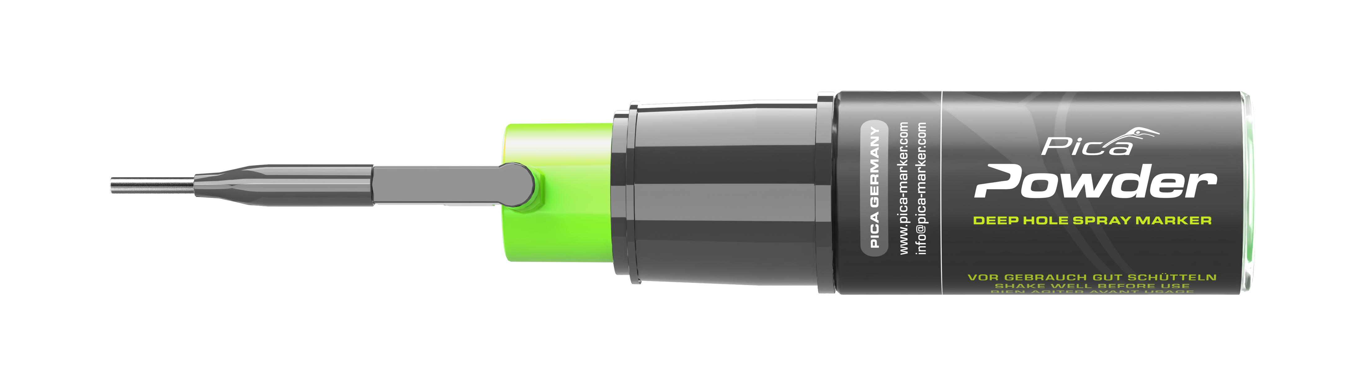 Marqueur spray poudre pica powdergris fluo - Pica