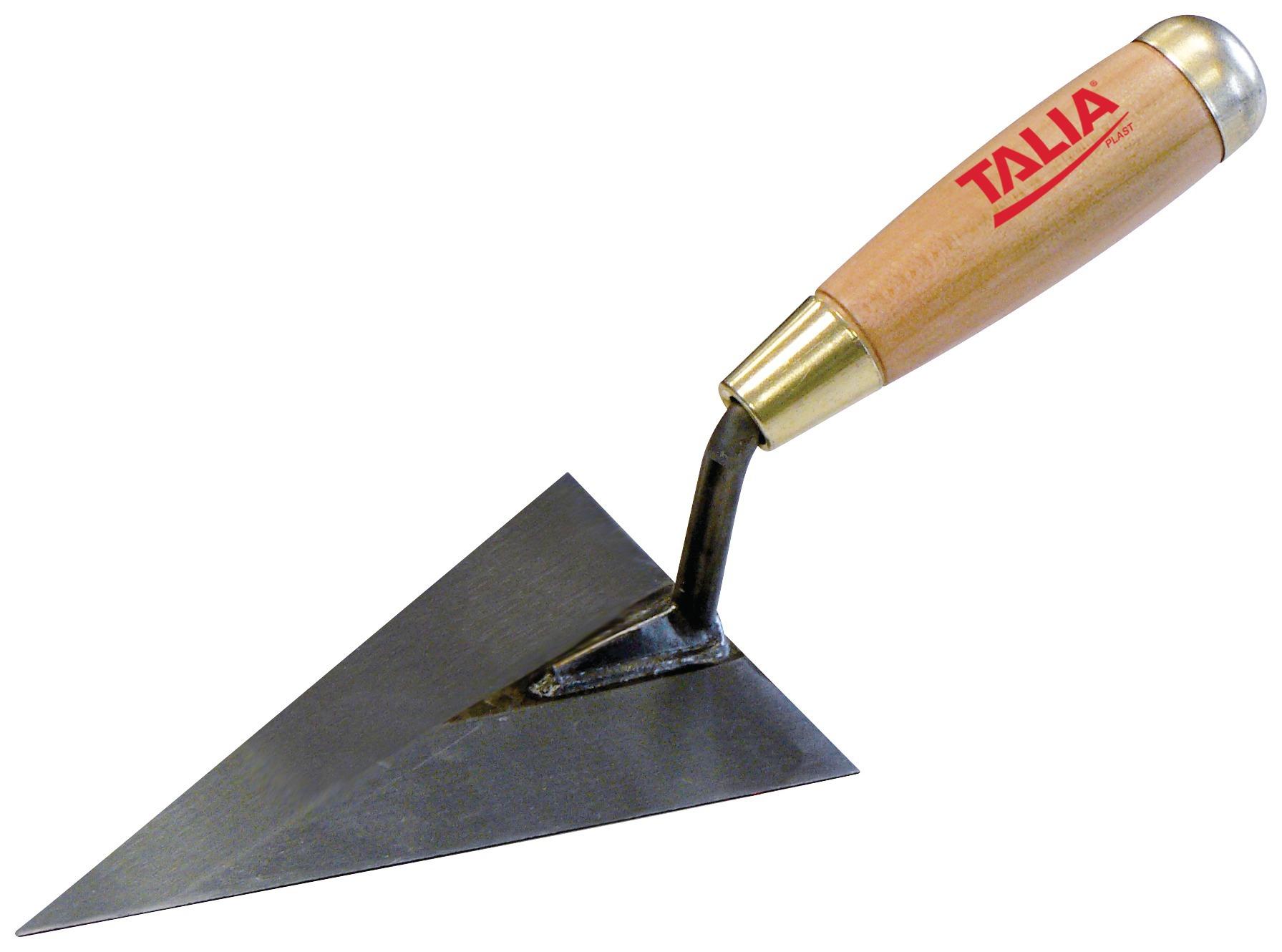 Truelle bout pointu soudée 16CM manche bois - Taliaplast