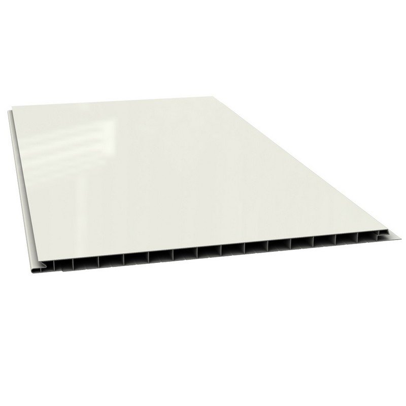 Profilé mur PVC blanc brillant BW - 2,5 m