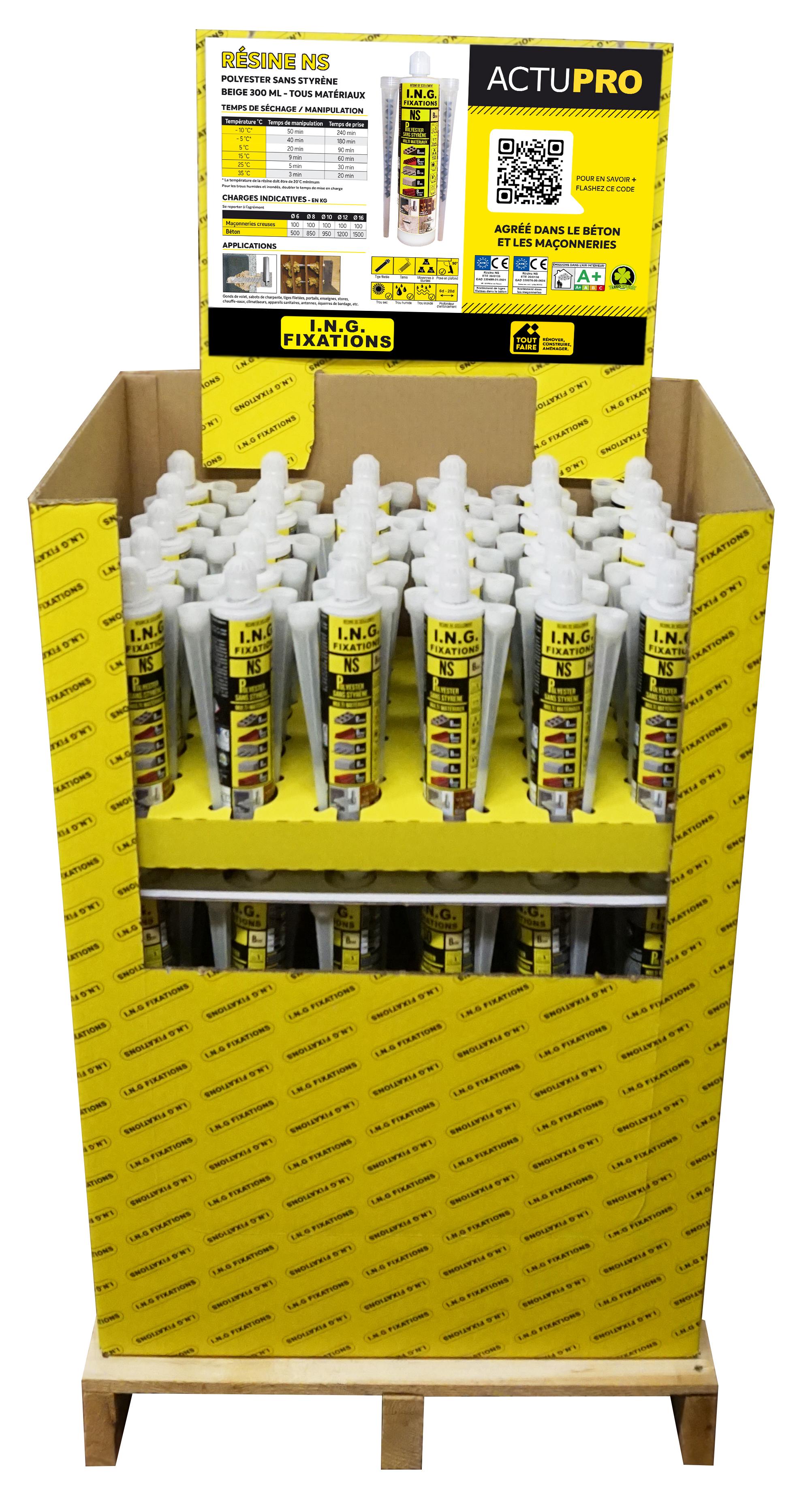 Résine de scellement ING 300ML NS beige sans styrène