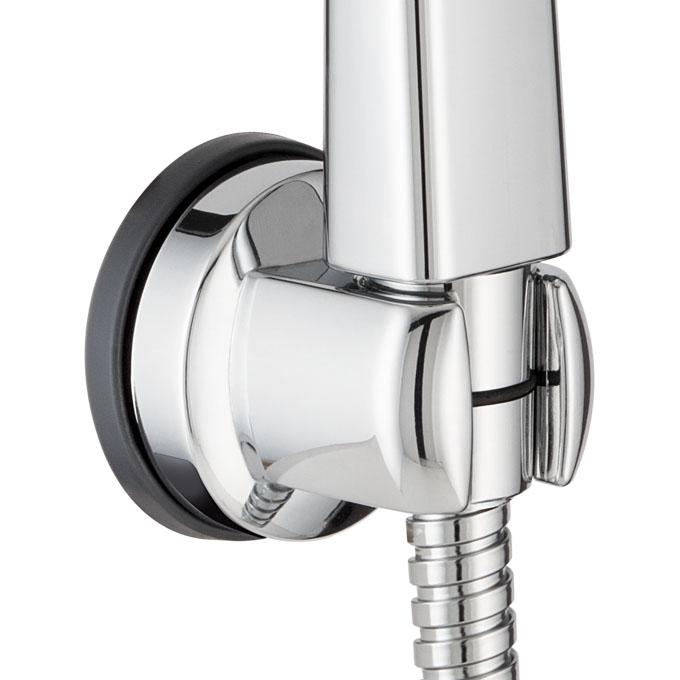 Support de douchette ABS Chromé à ventouse