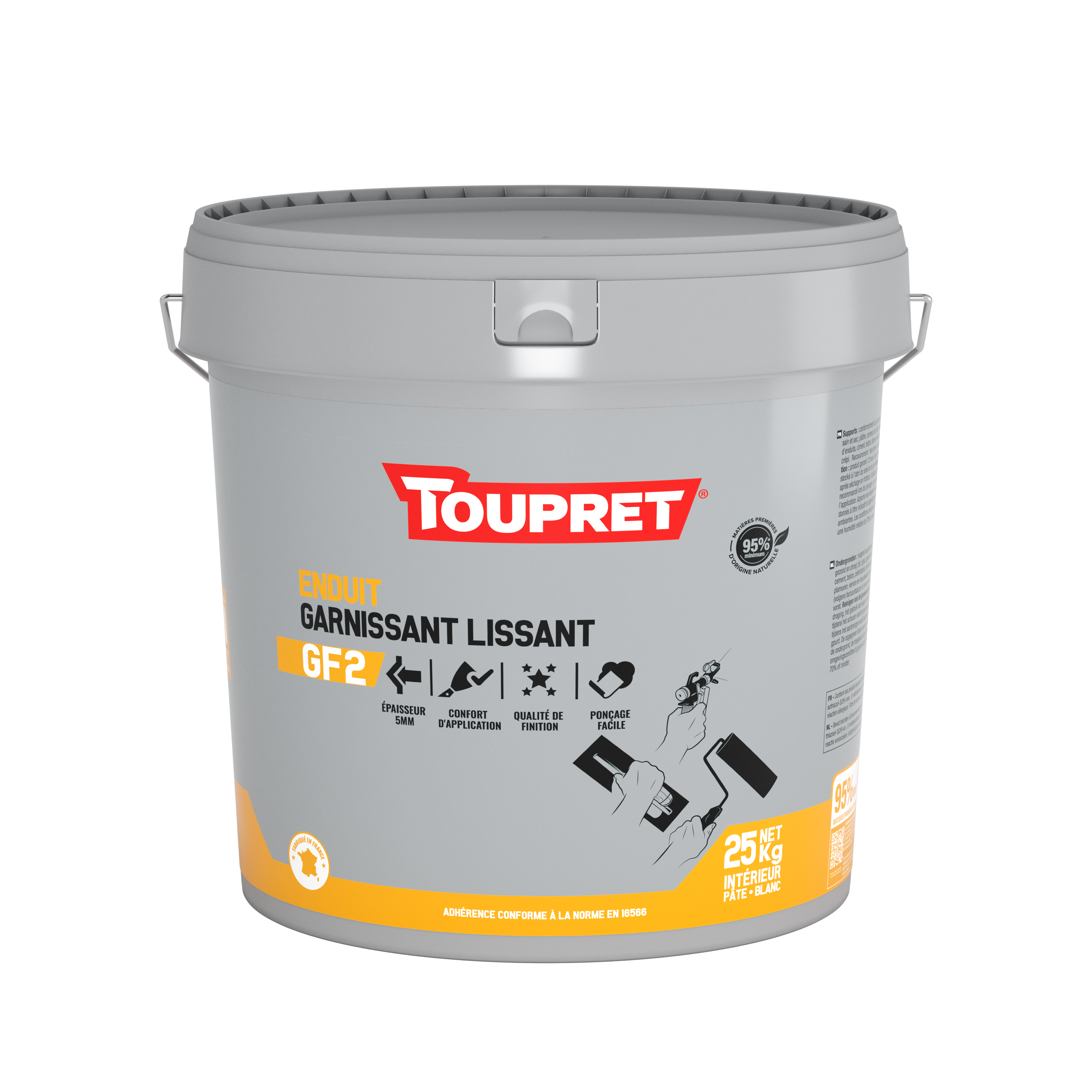 Enduit GARNISSANT LISSANT GF2 PATE 25 KG