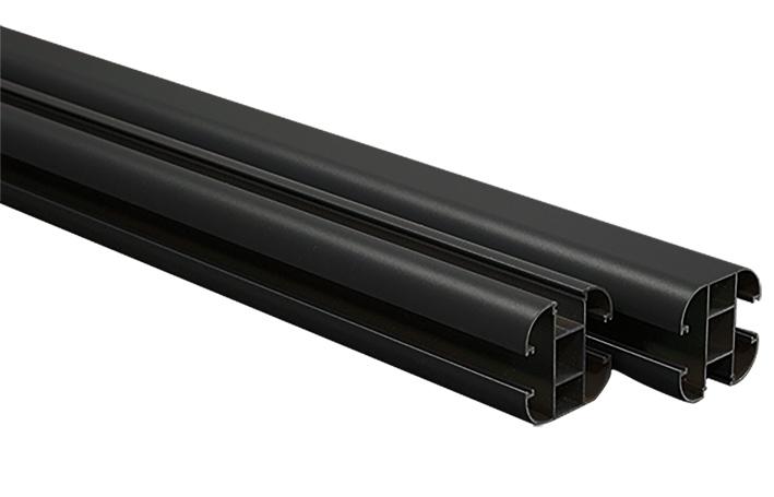 Poteau Alu MASTER EVOLU H21 - 74x74mm Ht2,30m - Noir