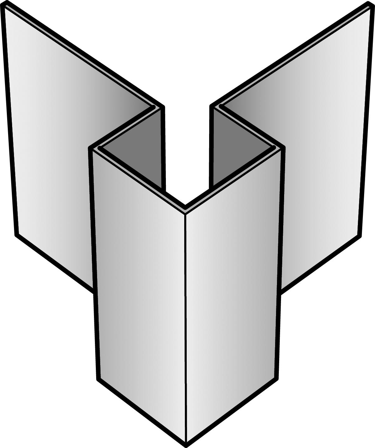 Profil Coin Extérieur pour bardage CEDRAL CLICK 3m - C01 Blanc 