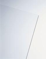 Plaque de verre synthétique épaisseur 4 mm  1.00 m x 1.00 m  Lisse transparent