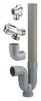 kit complet machine à laver diam. 40 robinet équerre ET applique ET siphon simple