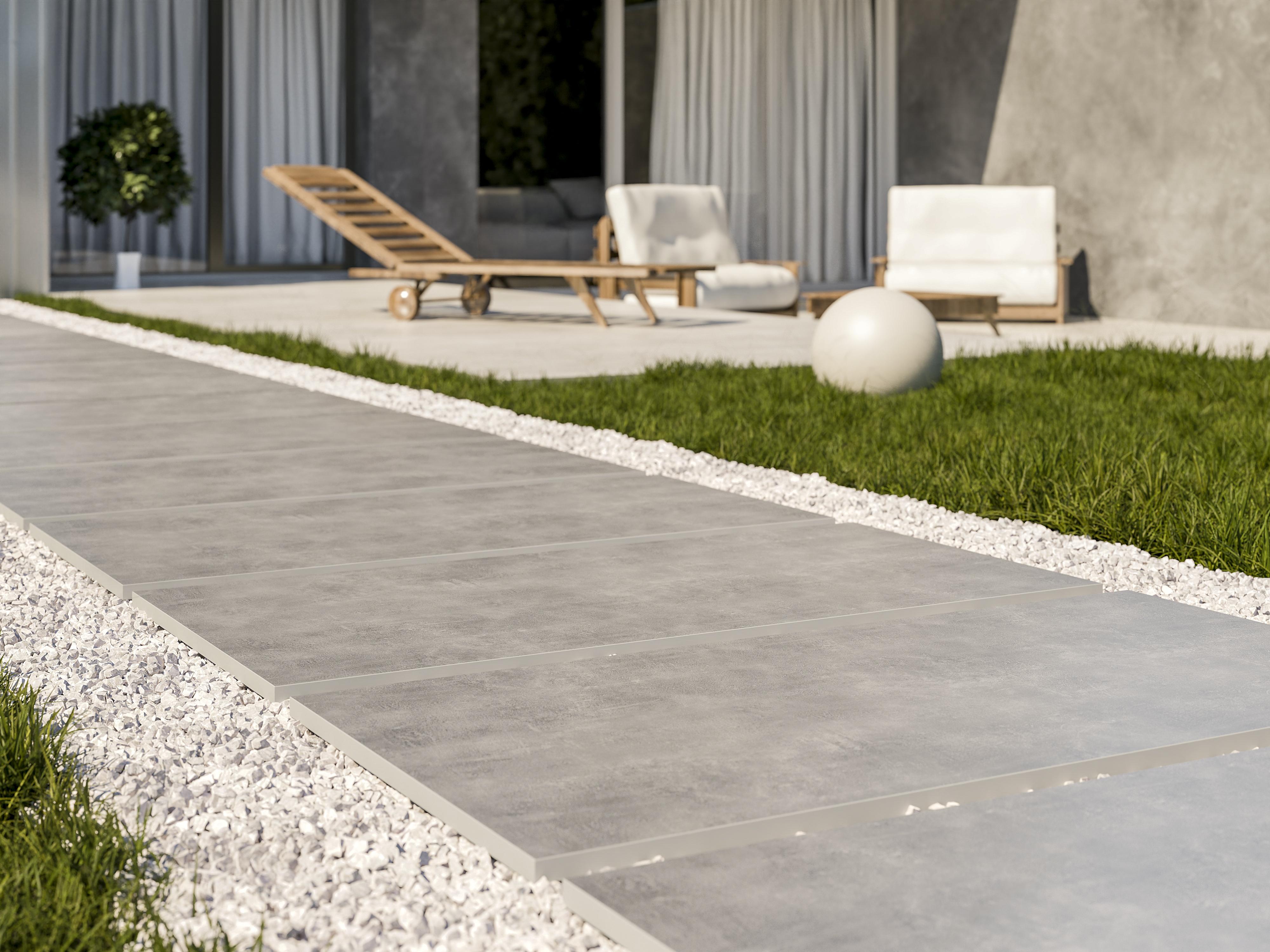 Carrelage extérieur STARK 60 x 60CM ép.20mMM - Rectifié - Pure Grey
