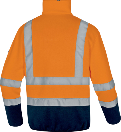 Pull MARMOT - Haute visibilité - Polaire - Orange Fluo /Bleu Marine - T.L