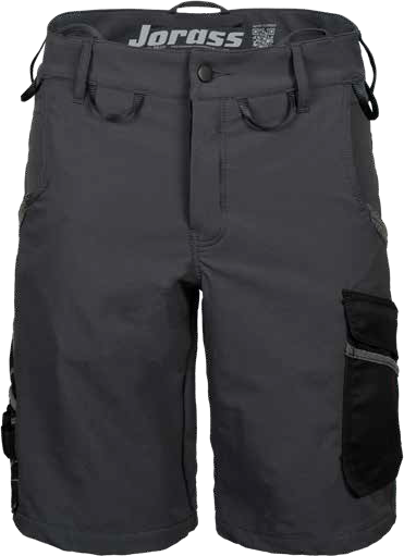 Bermuda de travail JORASS Bosseur graphite noir avec poches porte-outils taille 44
