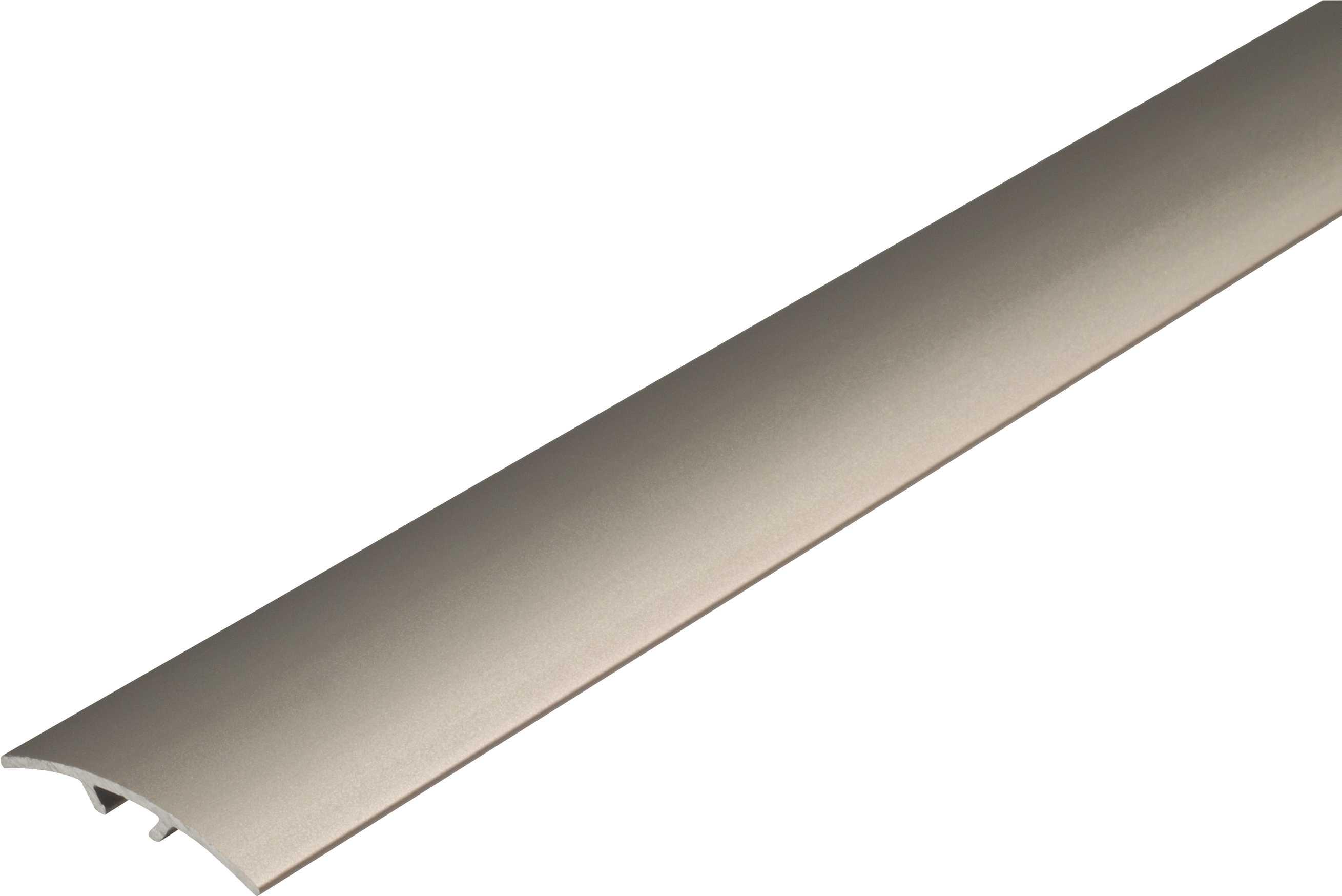 Profilé de compensation et de transition MULTIFLOOR Transition à percer Titane - Longueur 100 cm - Largeur 40 mm - MFAE 4000-T/100