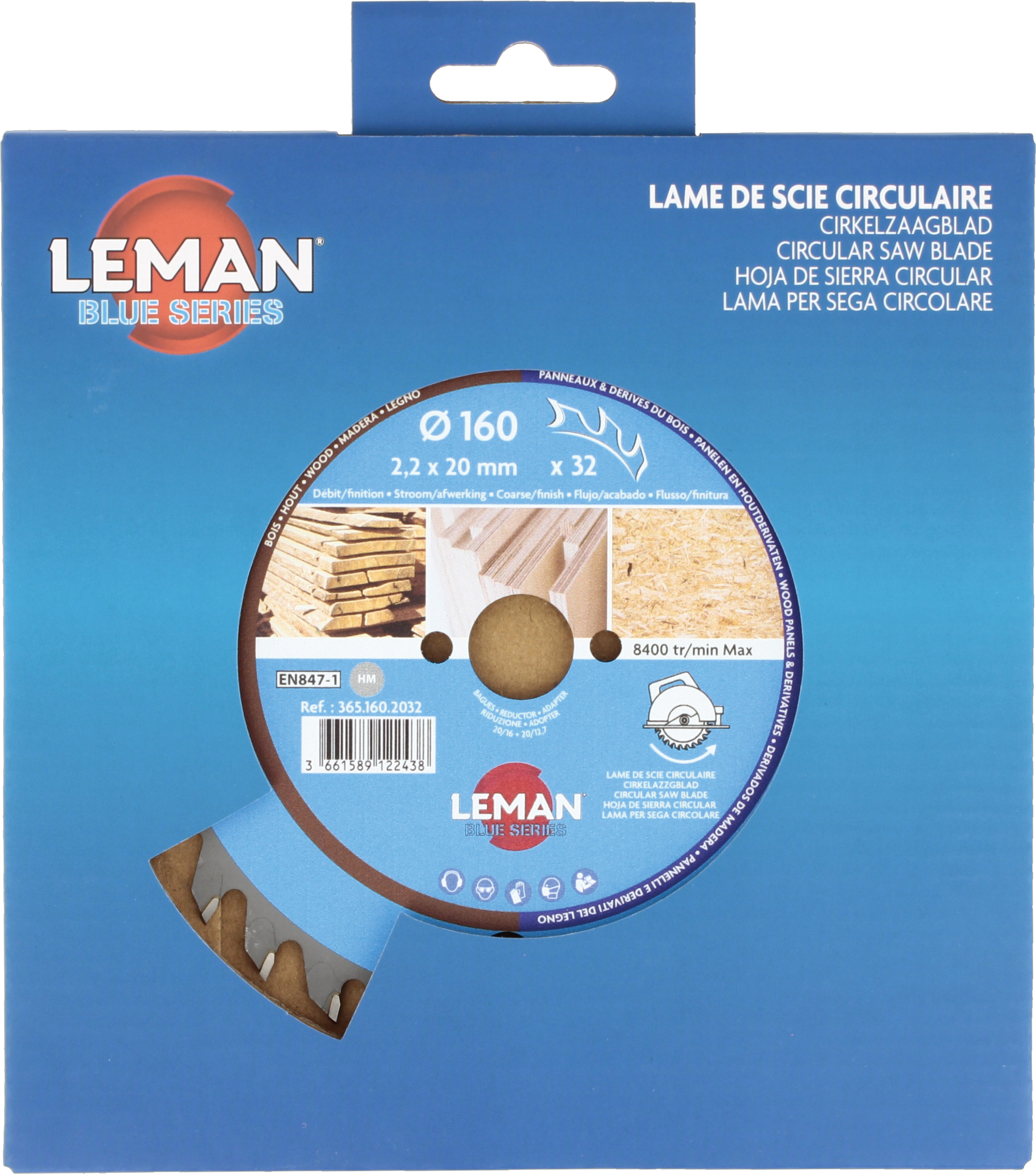 Lame scie circulaire bois Ø190 alésage 30 - Leman