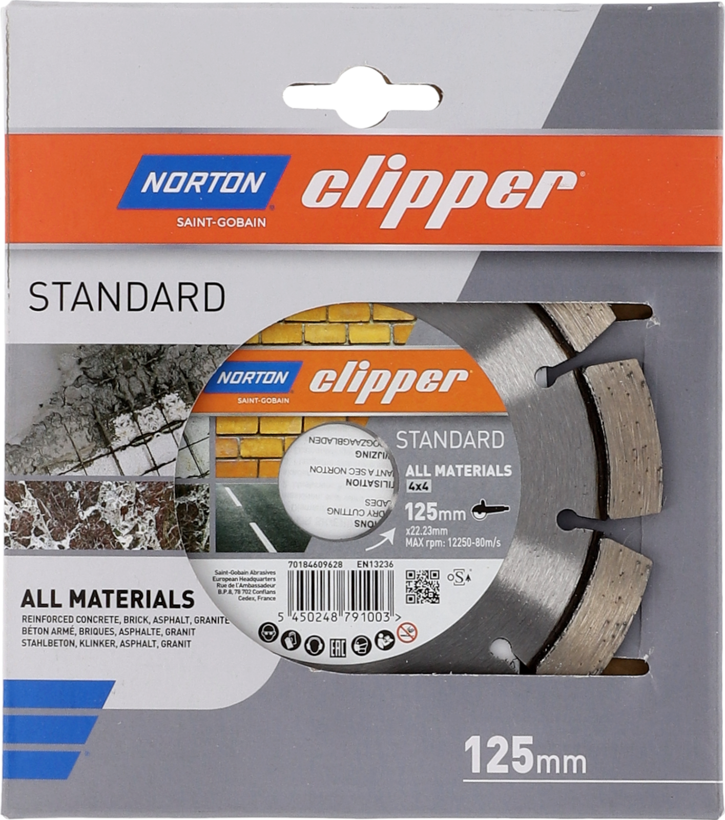 Disque diamant STANDARD 4x4 125x22.23