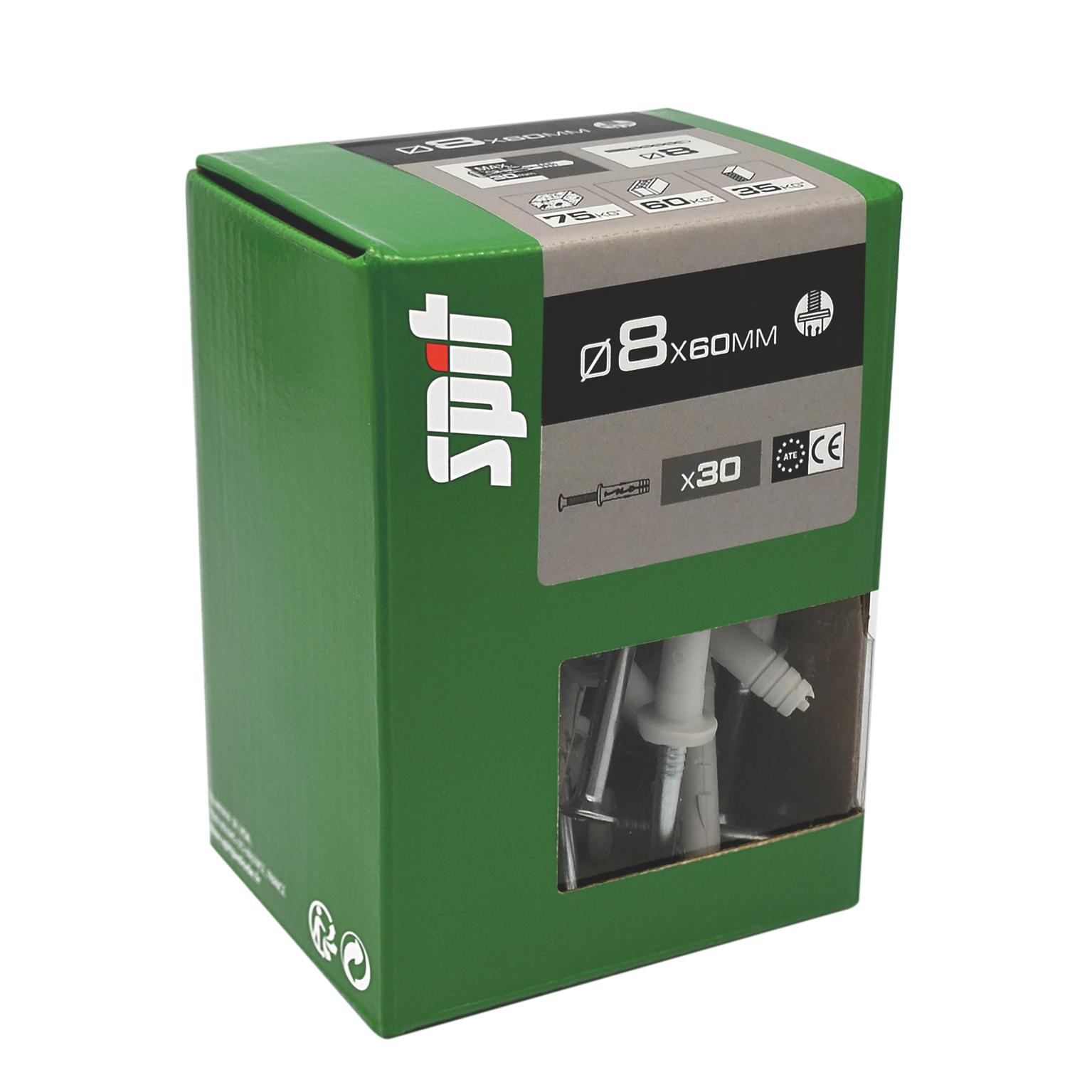 Cheville  à frapper HIT M SPIT TP  Ø8x60MM - Boite de 30 pièces