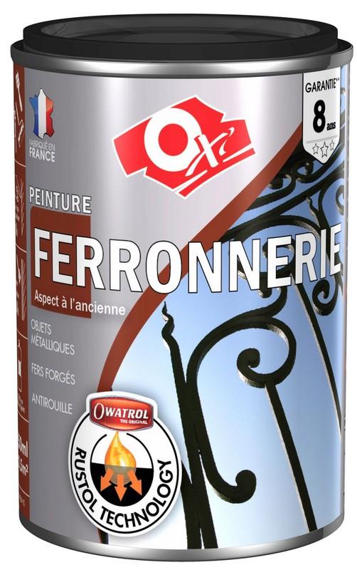 Peinture glycéro fer anti-rouille mat noir 100 mL