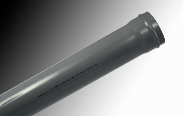 Tube PVC pour eaux usées Sotralys CR16 NF - diam. 250mm x long. 3m