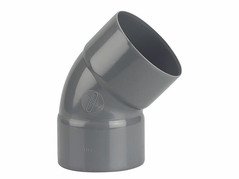COUDE PVC FF 45 DEG 110 NU