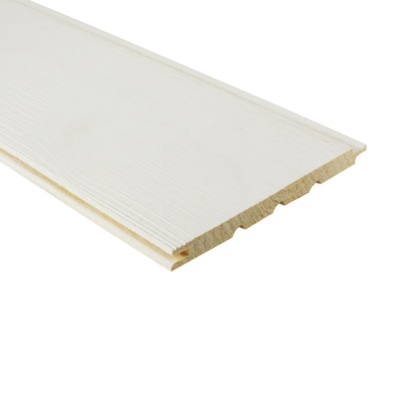 Panneau expo 52,8x52,8cm - Lambris KINNA - Coloris Blanc polaire brossé