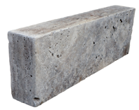 BORDURE SILVER TUMBLED TITATIUM 8X20X50CM TRAVERTIN