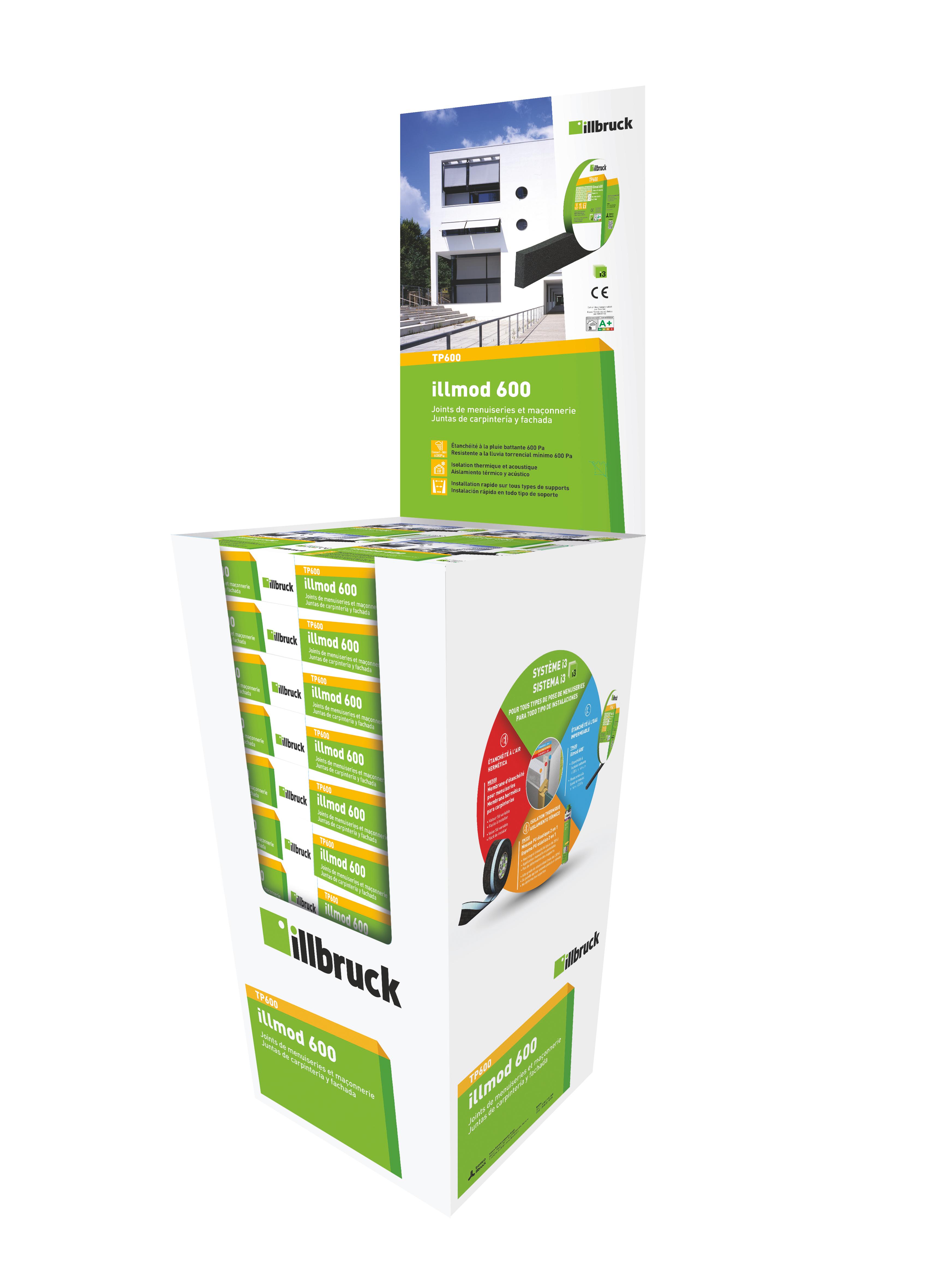 Mousse imprégnée illbruck TP600 illmod 600  15/5-11 noir BOX PALETTE