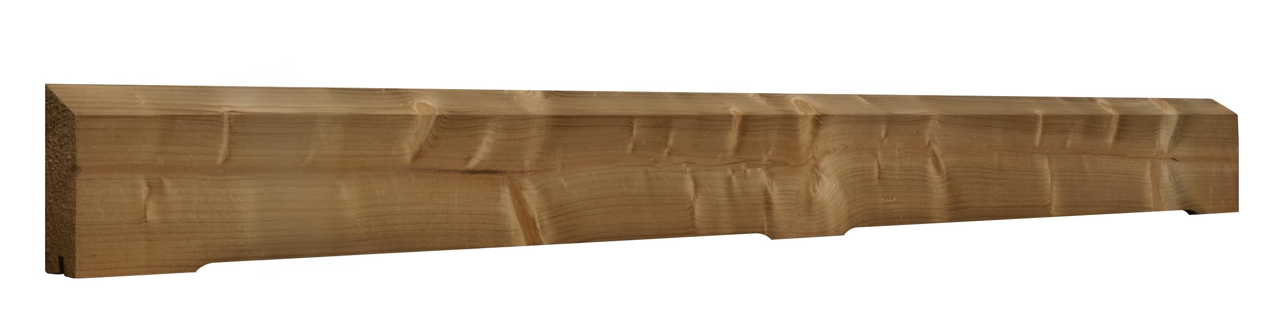 Lame de finition de clôture en sapin BALI (claire voie) - 33x133mm L.1.92m CL3.1 Marron