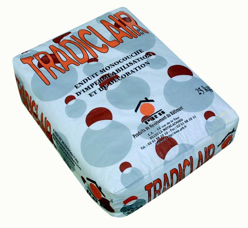 ENDUIT MONOCOUCHE TRADICLAIR BLANC DE LA COTE 25 KG