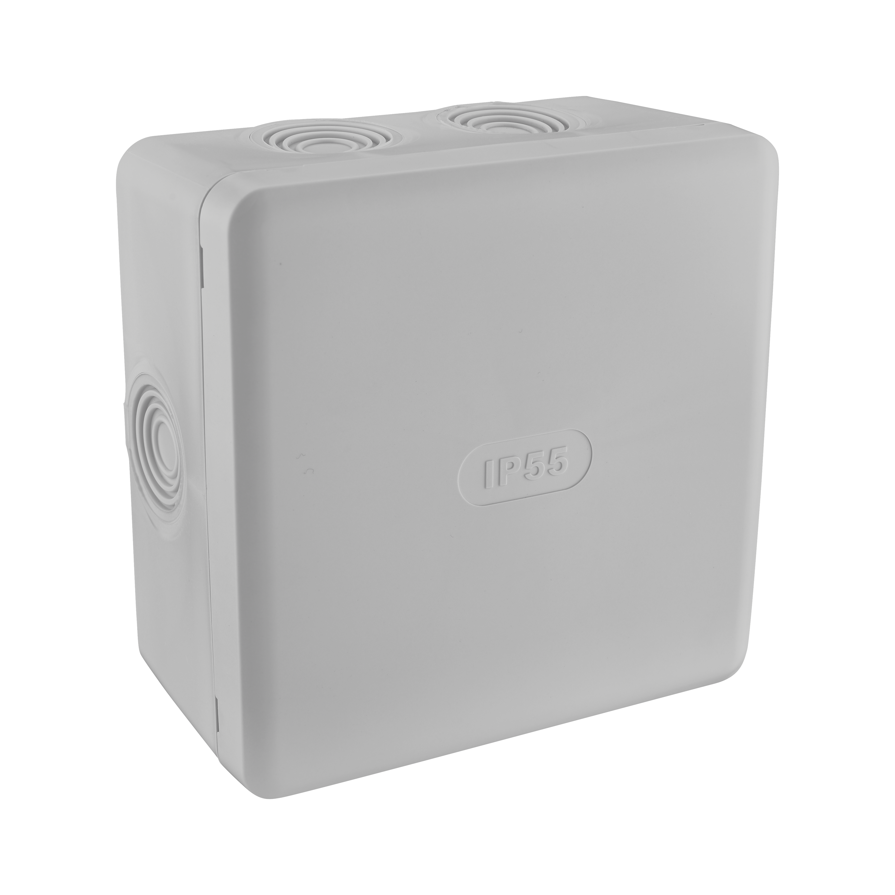 Boîte de Dérivation Etanche  IP55 - 115x115mm P.60mm - Gris