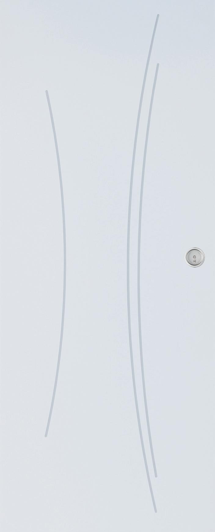 Porte KAORI Coulissante Alvéolaire à Chant Droit - 204x73cm