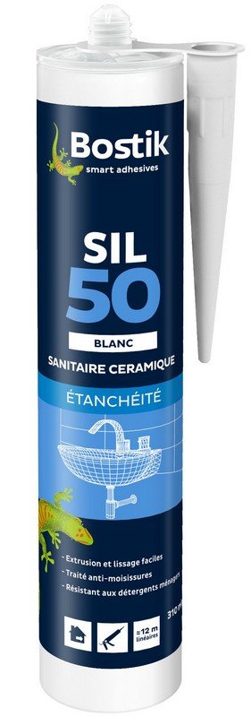 Joint silicone blanc Cartouche 310 ml.
