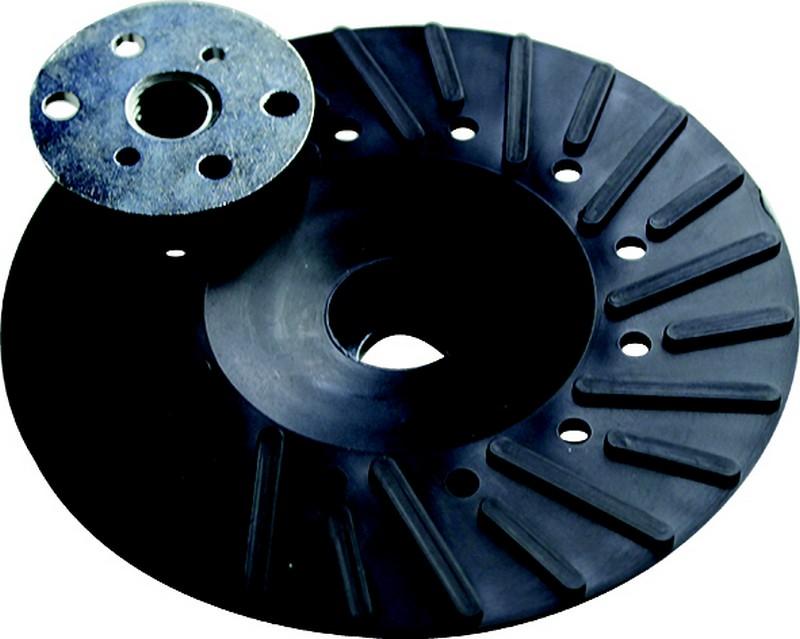 Plateau caoutchouc ventilé pour disque fibre - Ø125MM - écrou M14