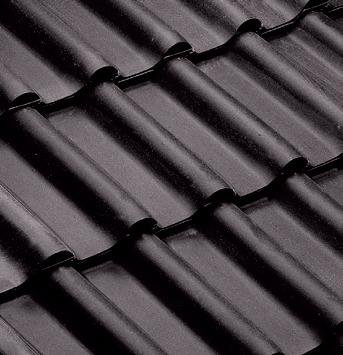 TUILE PANNE H2 NOIR BRILLANT