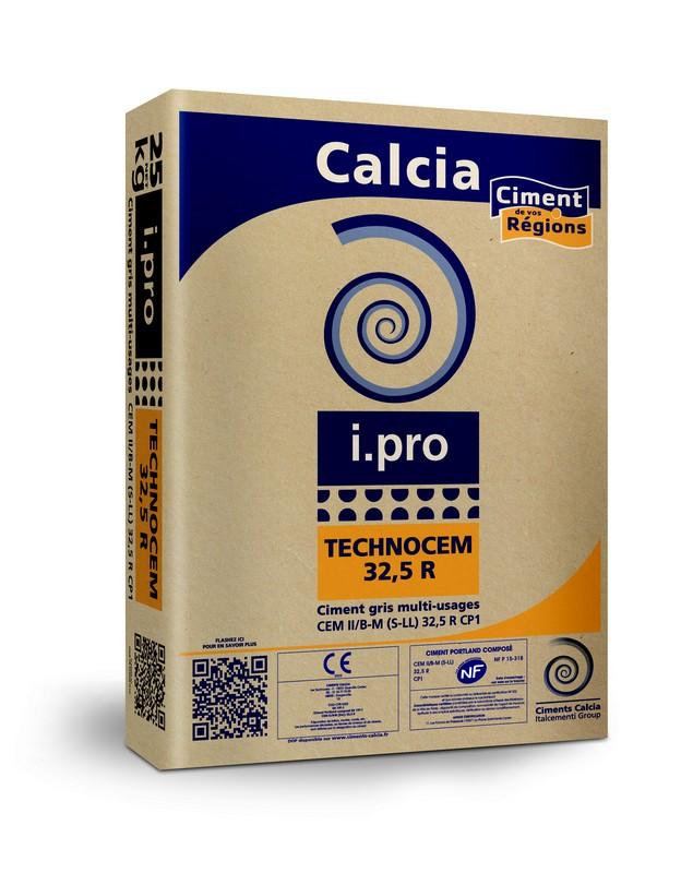 Ciment gris i.pro TECHNOCEM 32.5 R Sac 25kg Usine de Ranville