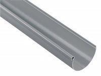 GOUTTIERE PVC-U GRIS CLAIR DEMI RONDE DEVELOPPE T25 4 M
