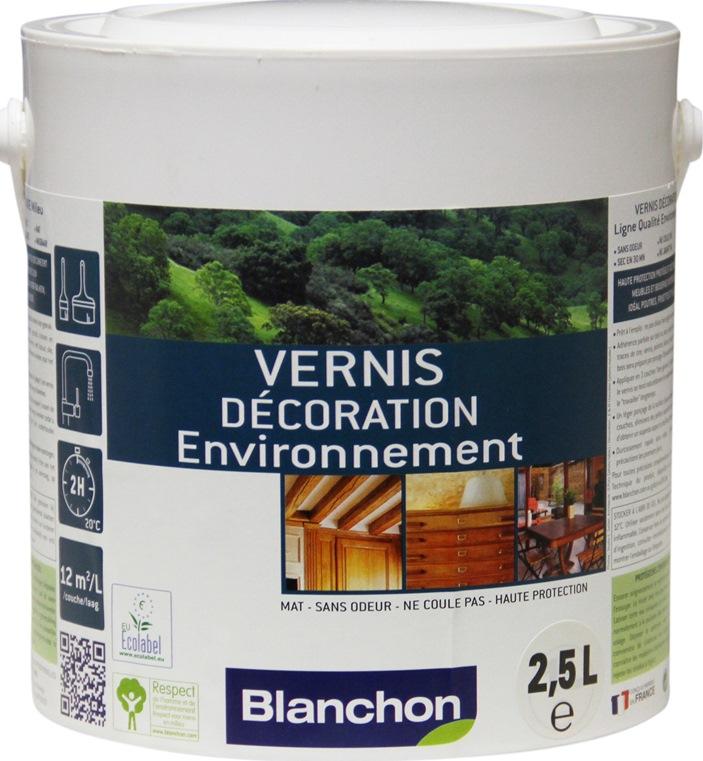 VERNIS DECORATION ENVIRONNEMENT INCOLORE MAT 2.5L