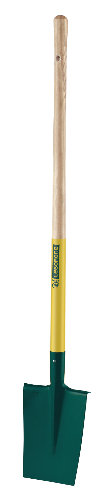 Bêche à rebord manche bois pomme 28CM - Leborgne