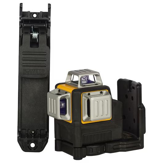 Kit accessoires laser DEWALT avec lunettes de visibilité, cible, chargeur et support mural
