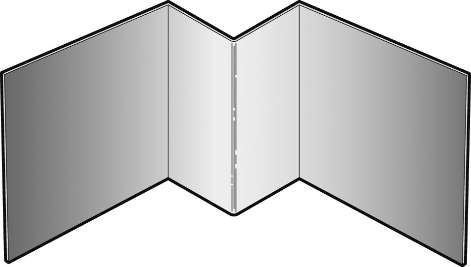 Profil Coin Intérieur pour bardage CEDRAL CLICK 3m - C01 Blanc 