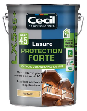 Lasure Protection Forte LX545+ - Incolore - Pot de 5L